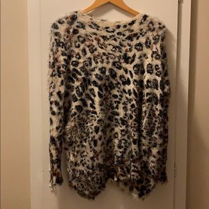 Foreign exchange leopard sweater